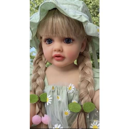 Puppe wie das Leben, kaukasische Puppe mit langen Wimpern, superweiche Mädchenpuppe mit verwurzeltem Haar von 53,3 cm Puppe wie das Leben, kaukasische Puppe mit langen Wimpern, superweiche Mädchenpuppe mit verwurzeltem Haar von 53,3 cm von RWAJZAX