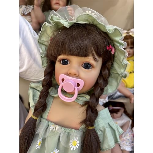 Puppe wie das Leben, kaukasische Puppe mit langen Wimpern, superweiche Mädchenpuppe mit verwurzeltem Haar von 53,3 cm Puppe wie das Leben, kaukasische Puppe mit langen Wimpern, superweiche Mädchenpuppe mit verwurzeltem Haar von 53,3 cm von RWAJZAX