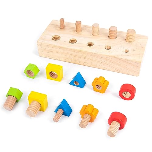 Puzzle-Spielzeug für Kinder, mit Muttern und Muttern, farblich abgestimmtes Lernspielzeug Puzzle-Spielzeug für Kinder, mit Muttern und Muttern, farblich abgestimmtes Lernspielzeug von RWAJZAX