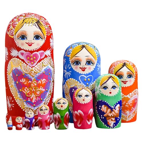 Russische Matrioshkanesting-Puppe mit 10 Schichten Russische Matrioshkanesting-Puppe mit 10 Schichten von RWAJZAX