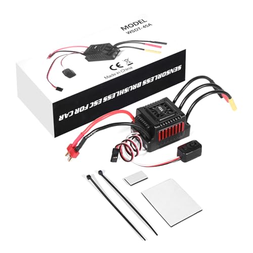 Sensorloser elektronischer Drehzahlregler WSDT 45A für Brushless Servo mit XT60/T Anschlussstecker Sensorloser elektronischer Drehzahlregler WSDT 45A für Brushless Servo mit XT60/T Anschlussstecker von RWAJZAX