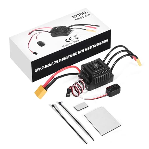 Sensorloser elektronischer Drehzahlregler WSDT 45A für Brushless Servo mit XT60/T Anschlussstecker Sensorloser elektronischer Drehzahlregler WSDT 45A für Brushless Servo mit XT60/T Anschlussstecker von RWAJZAX