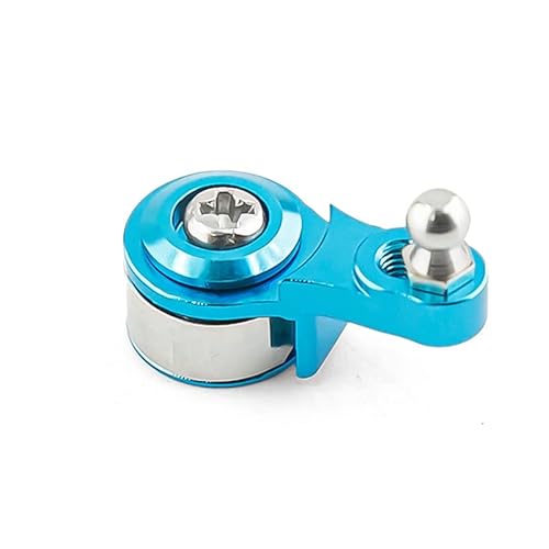 25T Metall Einstellbare Dämpfung Servo Arm Servo Horn for 1/10 RC Crawler Auto Traxxas TRX4 TRX-4 TRX6 Upgrade Teile(Light Blue) von RWEQUTES