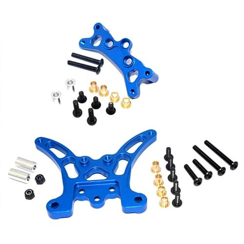 2Pcs Metall Vorne Und Hinten Shock Tower for Tamiya TT-02B TT02B 1/10 RC Auto Upgrade Teile Zubehör von RWEQUTES