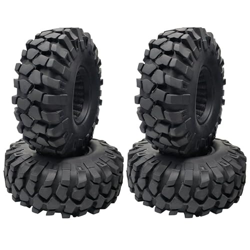 4 Stück 1,9 Zoll 108 mm Gummireifen Radreifen for 1/10 RC Crawler Auto Axial SCX10 III AXI03007 90046 Traxxas TRX4 D90 MST von RWEQUTES