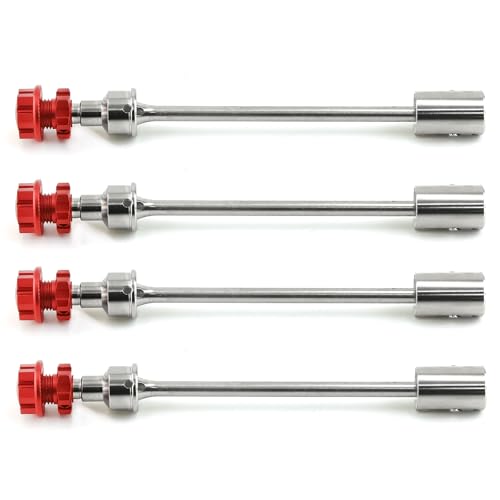 4 Stück Stahl-Antriebswelle CVD-Antriebswelle mit Keilverzahnter Radsechskant for TRAXXAS E-Revo 2.0 86086-4 1/10 RC-Auto-Upgrade-Teile(E) von RWEQUTES