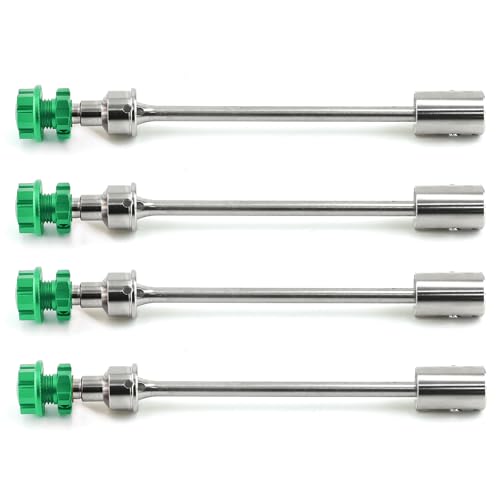 4 Stück Stahl-Antriebswelle CVD-Antriebswelle mit Keilverzahnter Radsechskant for TRAXXAS E-Revo 2.0 86086-4 1/10 RC-Auto-Upgrade-Teile(G) von RWEQUTES