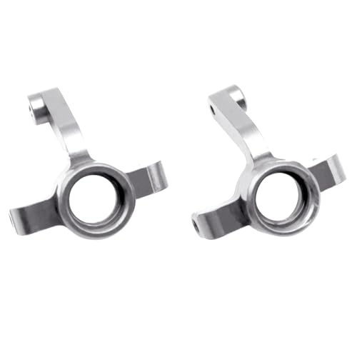 Aluminium-Achsschenkel-Aufhängungsarme for 1/24 Lo-SI M-icro B Micro-T Upgrades Teile Rc Auto 2WD Buggy RTR LOS00007 Ersetzen(Silver) von RWEQUTES