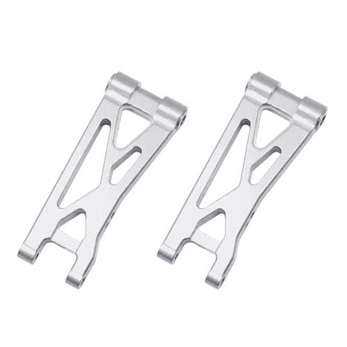 Aluminium-Hinterradaufhängungsarme for 1/24 Lo-SI Micro B Micro-T Upgrades Teile Rc Auto 2WD Buggy RTR LOS00007 Ersetzen(Silver) von RWEQUTES