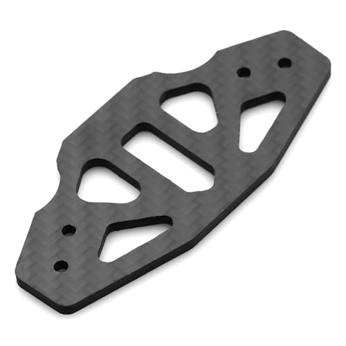 Carbon Fiber Front Bumper Stützplatte for Tamiya TT02 TT-02 1/10 RC Auto Upgrade Teile Zubehör von RWEQUTES