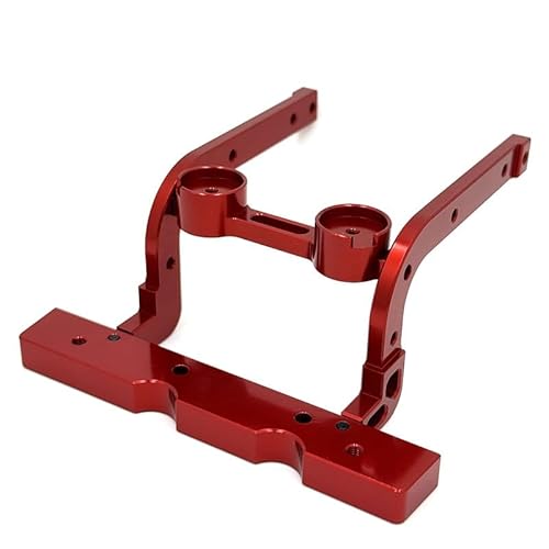 Kompatibel mit M-JX H12Y H12Y+ RC-Auto, Metall-Upgrade-Frontstangenhalterung, verstärkte Teile(Rood) von RWEQUTES