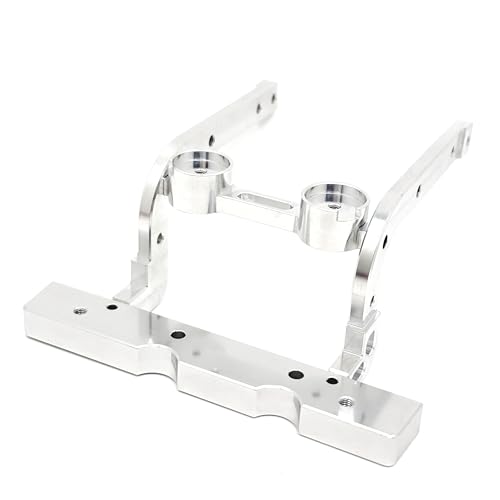 Kompatibel mit M-JX H12Y H12Y+ RC-Auto, Metall-Upgrade-Frontstangenhalterung, verstärkte Teile(Silver) von RWEQUTES