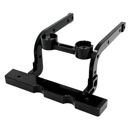 Kompatibel mit M-JX H12Y H12Y+ RC-Auto, Metall-Upgrade-Frontstangenhalterung, verstärkte Teile(Zwart) von RWEQUTES