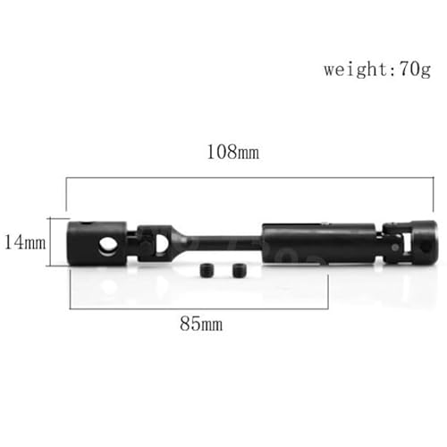 Metal Front Rear Center Universal Shaft MA357 MA358 for 1/8 KYOSHO USA-1 Foxx RC Car Monster Truck Upgrade Parts Accessories(MA357) von RWEQUTES
