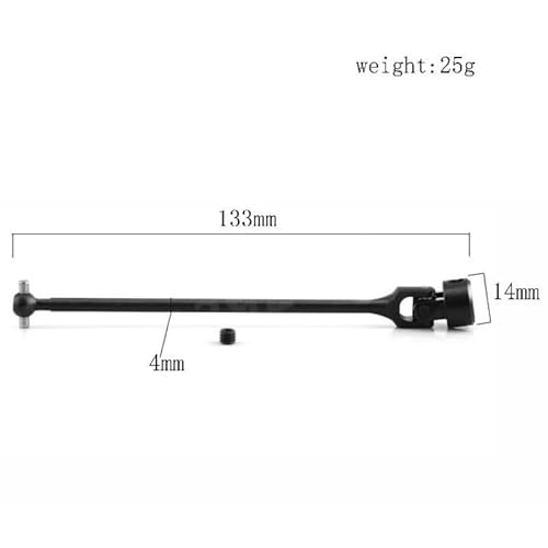 Metal Front Rear Center Universal Shaft MA357 MA358 for 1/8 KYOSHO USA-1 Foxx RC Car Monster Truck Upgrade Parts Accessories(MA358) von RWEQUTES