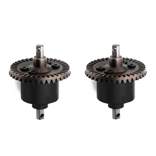 Metall-Differential vorne und hinten 5381 6882 5379 for Traxxas Slash 4x4 VXL Stampede Rustler Remo HQ727 1/10 RC Car Upgrade-Teile(2pcs Black) von RWEQUTES
