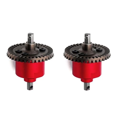 Metall-Differential vorne und hinten 5381 6882 5379 for Traxxas Slash 4x4 VXL Stampede Rustler Remo HQ727 1/10 RC Car Upgrade-Teile(2pcs Red) von RWEQUTES