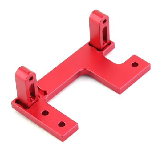 Metall Lenkservohalterung for 1/14 Tamiya RC Traktor LKW King Hauler GL Scania ACTROS 3363 AROCS Man TGX Volvo Upgrade Teile(Rood) von RWEQUTES