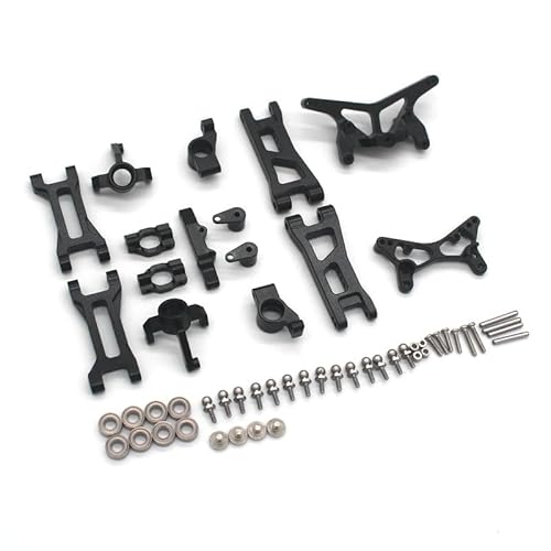 RWEQUTES 1/24 Micro-B 2WD Buggy RTR LOS00007 Metallzubehör Schwinge C-Sitz Lenkbecher Hinterrad Sitzteile 7-teiliges Set(Zwart) von RWEQUTES