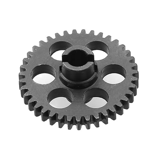 RWEQUTES 1 Set Hauptstirnrad aus gehärtetem Stahl G4610 for Remo Hobby Smax 1621 1625 1631 1635 1651 1655 1/16 RC Car Upgrade von RWEQUTES
