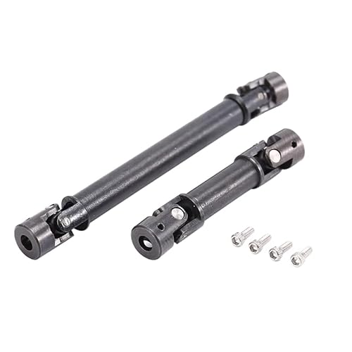 RWEQUTES 1 Set Stahl Vordere Und Hintere Antriebswelle CVD for 1/24 RC Crawler Auto Axial SCX24 Jeep Gladiator AXI00005 Upgrade Teile von RWEQUTES