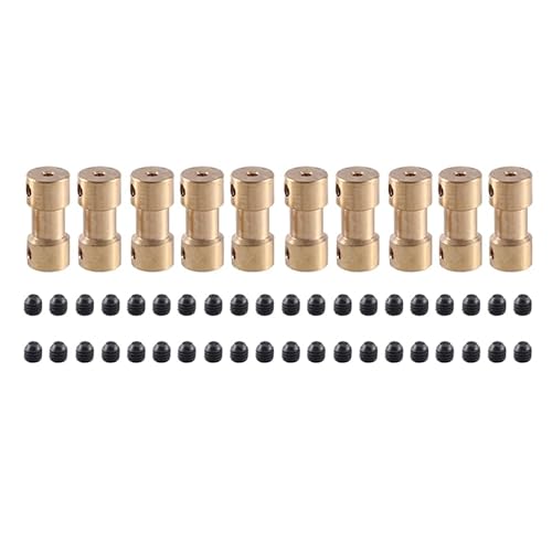 RWEQUTES 10 Stück RC Messingkupplung Messingkupplung Verlängerungsstecker for ferngesteuertes Fahrzeugmodell RWEQUTES 10 Stück RC Messingkupplung Messingkupplung Verlängerungsstecker for ferngesteuertes Fahrzeugmodell von RWEQUTES
