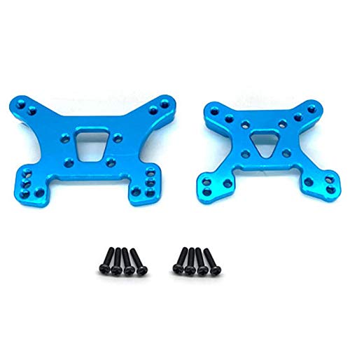 RWEQUTES 144001 Teil vorderer und hinterer Stoßdämpfer-Brettsatz, Ersatzzubehörteile for 144001 1/14 4WD RC Car(Blauw) von RWEQUTES