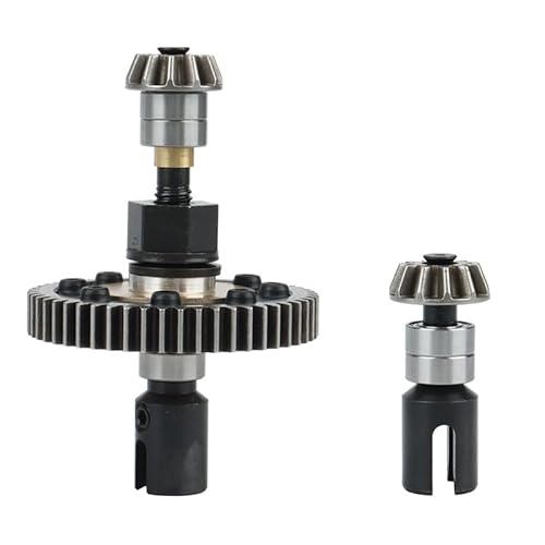 RWEQUTES 2 Stück EA1056 EA1058 Metallgetriebe-Set für JLB Racing Cheetah 11101 21101 J3 1/10 RC Car Upgrade Parts von RWEQUTES