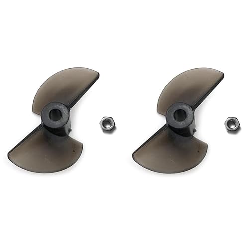 RWEQUTES 2 Stück FT012-9 Ruderschwanzpropeller 2-Blatt-Propeller for Feilun FT012 2,4 G bürstenloses RC-Boot Ersatzteile Zubehör von RWEQUTES