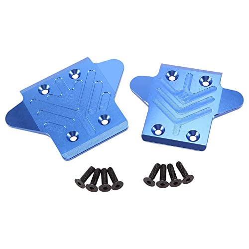 RWEQUTES 2-teiliges Metall-Unterfahrschutz-Set for vordere und hintere Chassis-Rüstung for ARRMA 1/8 KRATON 6S RC-Auto-Upgrade-Teile(Blauw) von RWEQUTES
