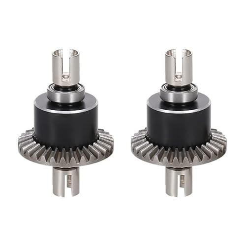 RWEQUTES 2Pcs Metall Differential for Wltoys 144001 144002 144010 124016 124017 124018 124019 RC Auto Upgrade Teile Zubehör von RWEQUTES