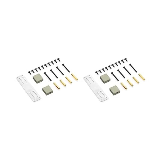 RWEQUTES 2X Metall Servo Feste Halterung Kit for WPL B14 B16 B36 C24 C34 1/16 RC LKW Auto Upgrade Teile Zubehör, Titan von RWEQUTES
