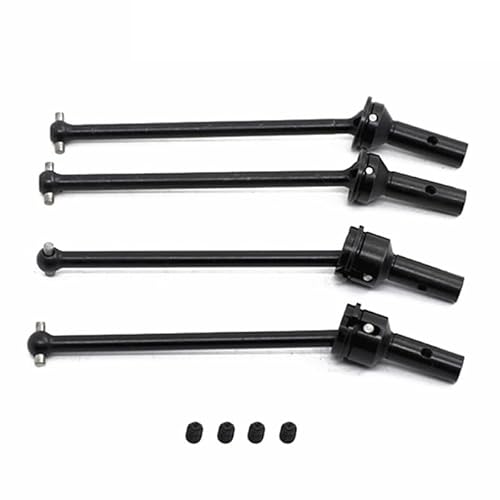 RWEQUTES 4 Stück Metall Antriebswelle vorne und hinten CVD für Arrma 1/8 Typhon 1/7 Infraction Limitless 6S RC Car Upgrade Parts (2) (Schwarz) von RWEQUTES