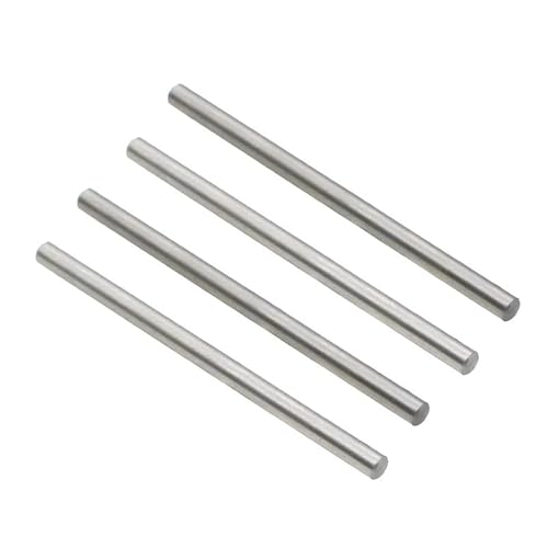 RWEQUTES 4 Stück Scharnierstift unten 4 x 67,5 mm ARAC5032 for ARRMA 6S 1/7 Limitless Infraction 1/8 Typhon Kraton RC Autoteile, Silber von RWEQUTES