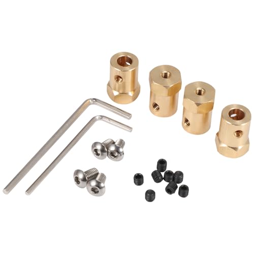 RWEQUTES 4PCS 5mm bis 12mm Messing Combiner Radnabe Hex Adapter for WPL B14 B16 B24 B36 C14 c24 MN D90 D91 RC Auto Ersatz RWEQUTES 4PCS 5mm bis 12mm Messing Combiner Radnabe Hex Adapter for WPL B14 B16 B24 B36 C14 c24 MN D90 D91 RC Auto Ersatz von RWEQUTES