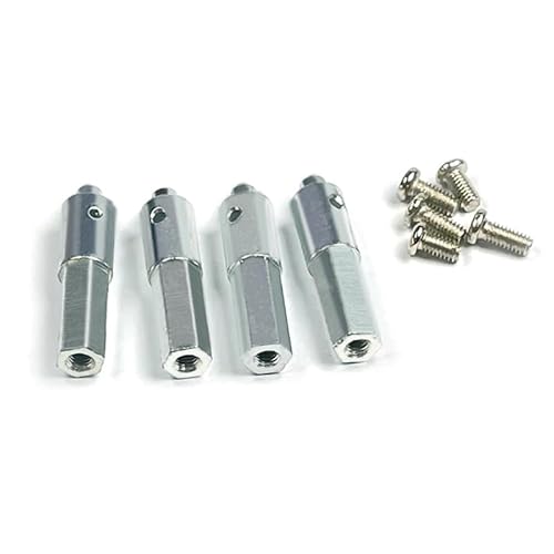 RWEQUTES 4Pcs LD-P06 Metall Portal Achse Welle Hex Adapter for LDRC LD-P06 LD P06 Unimog 1/12 RC LKW Auto ersatzteile von RWEQUTES