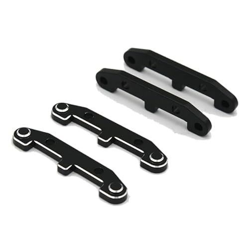 RWEQUTES 4Pcs Metall Lower Suspension Arm Halterung EA1005 for JLB Racing Cheetah 11101 21101 J3 Geschwindigkeit 1/10 RC Auto Upgrade Teile von RWEQUTES