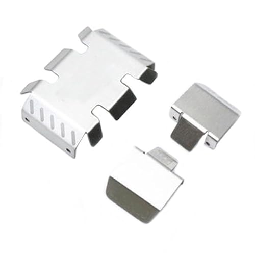 RWEQUTES Edelstahl Chassis Armor Achsschutz Unterfahrschutz for MST CFX CMX RC Track Car Upgrade Teile von RWEQUTES