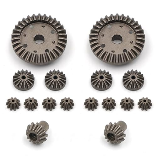 RWEQUTES Für RC Autoteile Metall Upgrade Differentialgetriebe 30T 12T 10T 16T Fit Für WLtoys 1/12 1/14 RIaarIo Fernbedienung Autozubehör von RWEQUTES