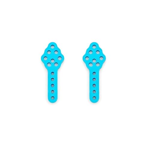 RWEQUTES Höhenverstellbare Stoßdämpferhalterung aus Metall for Axial SCX10 90046 RC4WD D90 D110 1/10 RC Crawler Car(2pcs Blue) von RWEQUTES