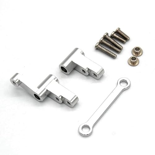 RWEQUTES Lenkungsbaugruppe aus Metall for MJX Hyper Go 14301 14302 1/14 RC Car Upgrades Teile Zubehör(Silver) von RWEQUTES