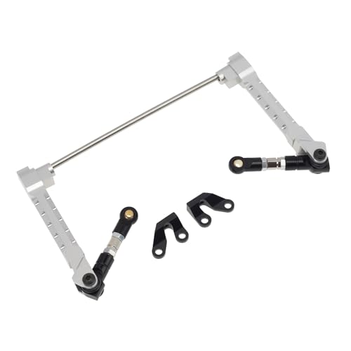 RWEQUTES Metal Anti-sway Bar Swaybar Sway Set untuk Axial Wraith RR10 Bomber RC mobil 1/10 RC Crawler mobil suku cadang Upgrade(Silver) von RWEQUTES