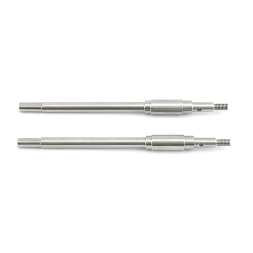 RWEQUTES Metall-Antriebswelle for Vorder- und Hinterachse, CVD-Antriebswelle for 1/10 FMS Mashigan RocHobby Atlas RC-Car-Upgrade-Teile(2pcs Rear Axle Shaft) von RWEQUTES