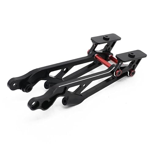 RWEQUTES Metall-Heckflügel-Montageset for Arrma 1/8 6S KRATON Typhon Talion SENTON Outcast Notorious RC Car Upgrade-Teile(Black B) von RWEQUTES