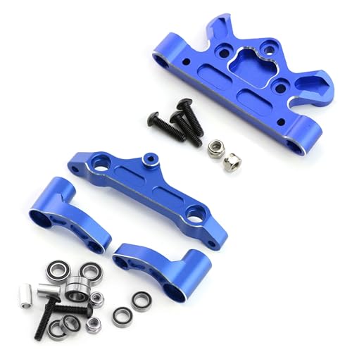 RWEQUTES Metall-Lenkbaugruppe, Lenkhebel und Lenkkopfplatte for Arrma 1/5 KRATON 8S Outcast 8S RC-Car-Upgrade-Teile(Steering Top Plate-02) von RWEQUTES