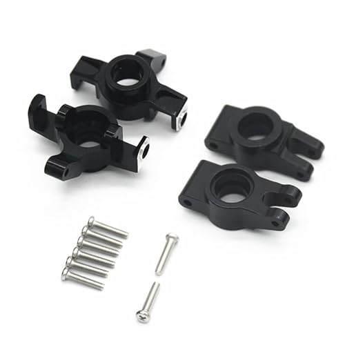 RWEQUTES Metall Lenkung Tasse Lenkung Block for MJX Hyper Go 14301 14302 1/14 RC Auto Upgrades Teile Zubehör(Zwart) von RWEQUTES