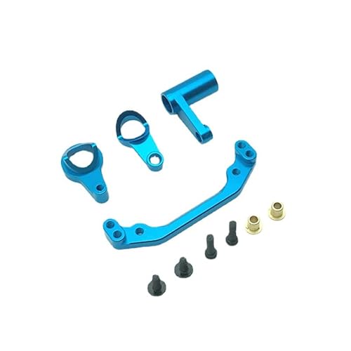 RWEQUTES Metall-Upgrade-Modifikations-Lenksatz for WLtoys 1/10 104001 104002 RC-Autoteile(Sky Blue) von RWEQUTES