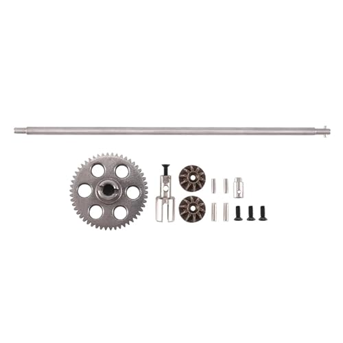 RWEQUTES Metall-Zentriebwelle und Stirnradgetriebe-Set für HBX HAIBOXING 901 901A 903 903A 905 905A 1/12 RC Car Upgrade Ersatzteile von RWEQUTES