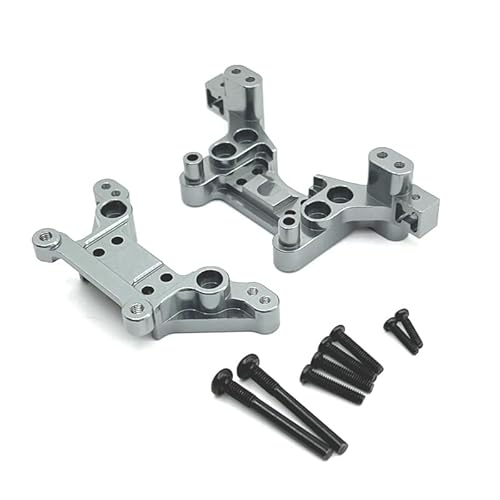RWEQUTES Metall vorne und hinten Stoßdämpfer for MJX H16 16207 16208 16209 16210 1/16 RC Auto Upgrade Zubehör Rot(Grey) von RWEQUTES