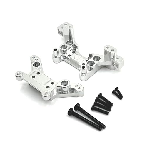 RWEQUTES Metall vorne und hinten Stoßdämpfer for MJX H16 16207 16208 16209 16210 1/16 RC Auto Upgrade Zubehör Rot(Silver) von RWEQUTES
